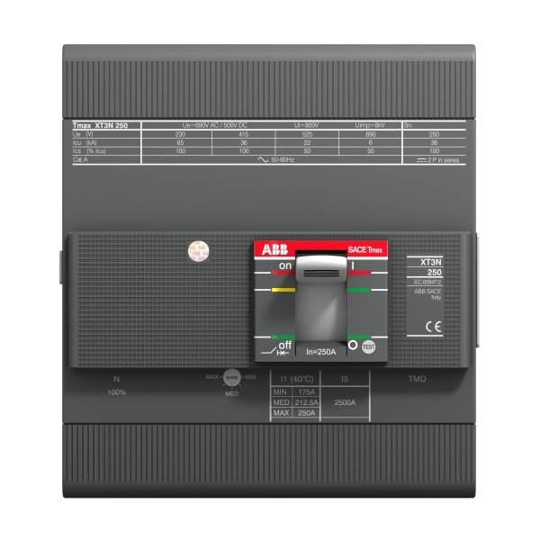 ABB - XT3S 225 TMF 200-2000 4P F F UL/CSA Kompaktleistungsschalter Tmax XT3