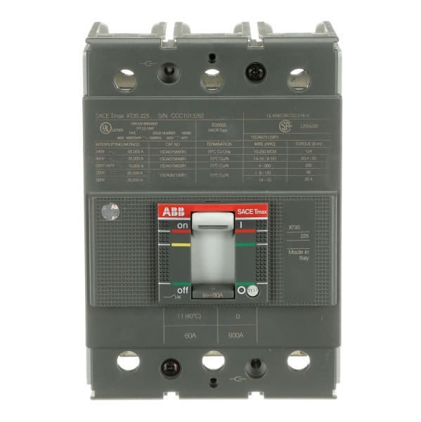 ABB - XT3S 225 TMF 60-600 3P F F UL/CSA Kompaktleistungsschalter Tmax XT3