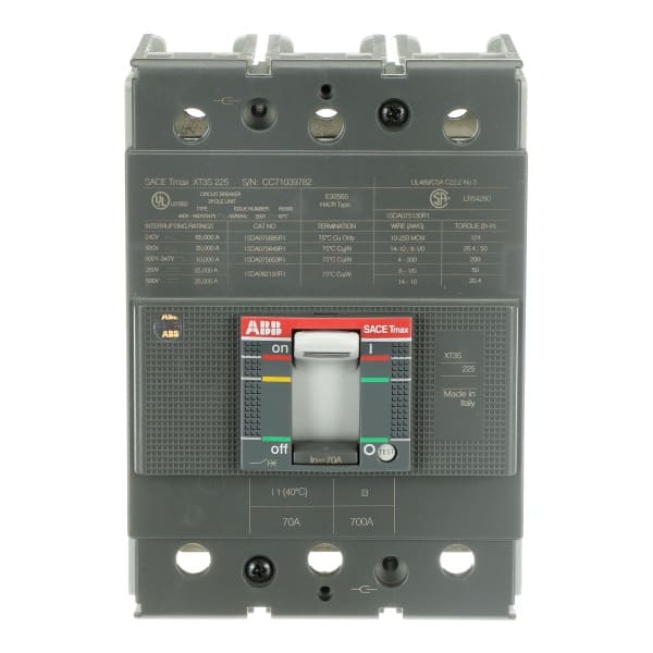 ABB - XT3S 225 TMF 70-700 3P F F UL/CSA Kompaktleistungsschalter Tmax XT3