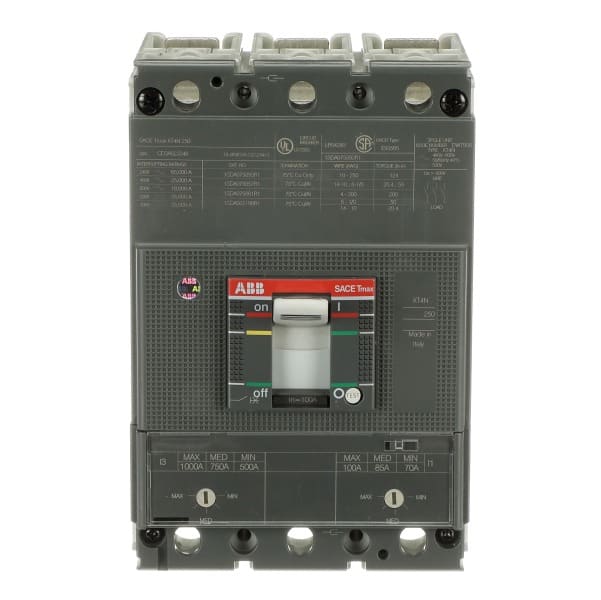 ABB - XT4N 250 TMA 100 500..1000 3p F F UL/CSA Kompaktleistungsschalter Tmax XT4