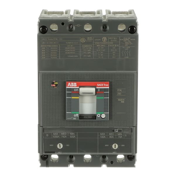 ABB - XT4L 250 TMA 100 500..1000 3p F F UL/CSA Kompaktleistungsschalter Tmax XT4