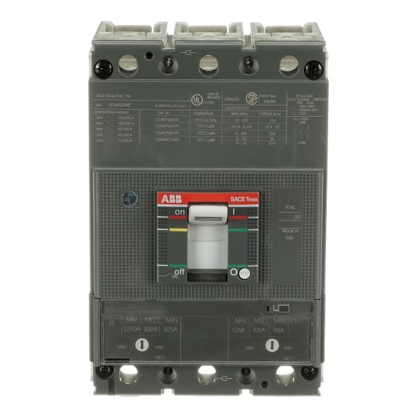 ABB - XT4L 250 TMA 125 625..1250 3p F F UL/CSA Kompaktleistungsschalter Tmax XT4