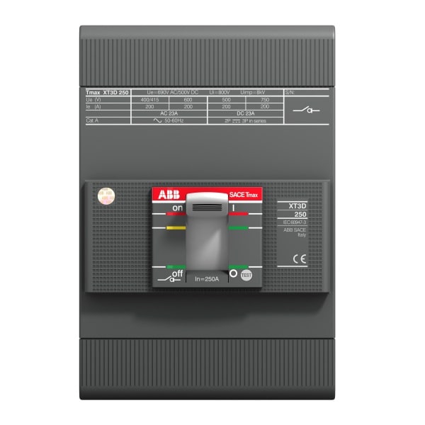 ABB - XT3S-D 225 MCS-UL/CSA Im=2700 3p F F Kompaktleistungsschalter Tmax XT3