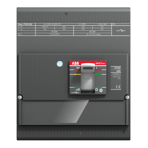 ABB - XT4L-D 250 MCS-UL/CSA Im=2500 4p F F Kompaktleistungsschalter Tmax XT4