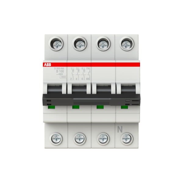 ABB - Leitungsschutzschalter 3+N-polig Charakteristik B Bemessungsstrom 100A 6kA