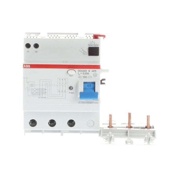 ABB - FI-Block 3-pol Typ B allstromsensitiv kurzzeitverzög 63A Bemessfehlerstrom 30mA
