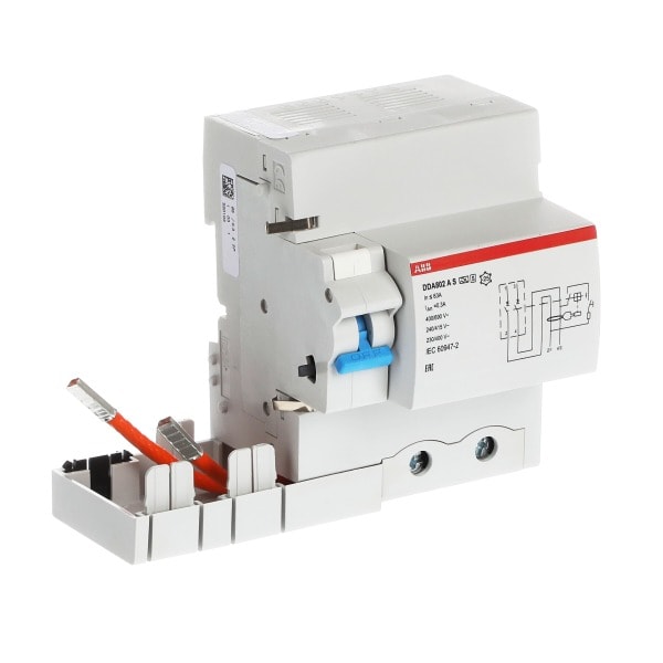 ABB - DDA802AS-63/0,3 FI-Block für S802 2P Typ A 63A 300mA selektiv