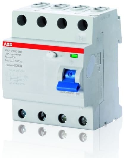 ABB - Fehlerstrom-Schutzeinrichtung 4-polig Typ F 63A Bemessungsfehlerstrom 30mA
