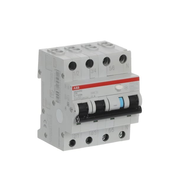 ABB - FI/LS Typ A 3+N-polig Charakteristik C Bemessungsstrom 20A 30mA 6kA