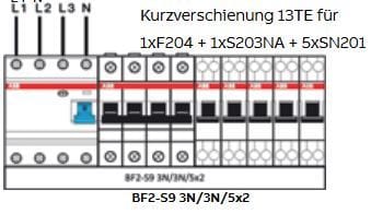 ABB - Kombi Sammelschiene 3N/3N/5x2
