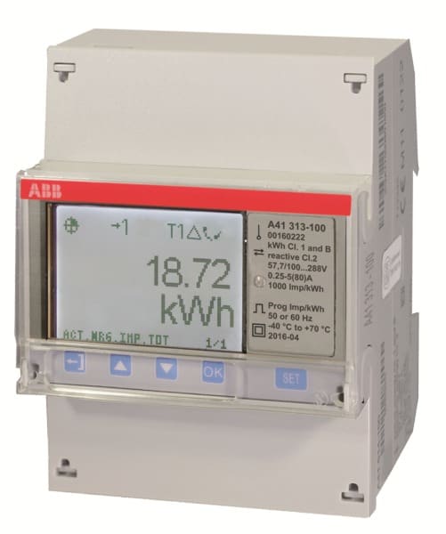 ABB - Wechselstromzähler 'Silber' M-bus 1-phasig 80 A