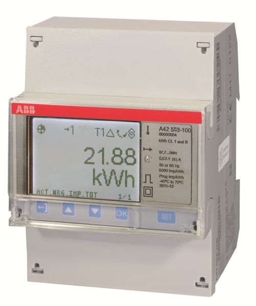 ABB - Messwandlerzähler 'Platin' M-bus 1-phasig 6 A