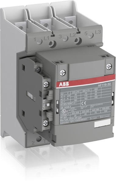 ABB - AF116-30-11B-11 Schütz 24-60V 50/60Hz / 20-60V DC Schienenanschlüsse