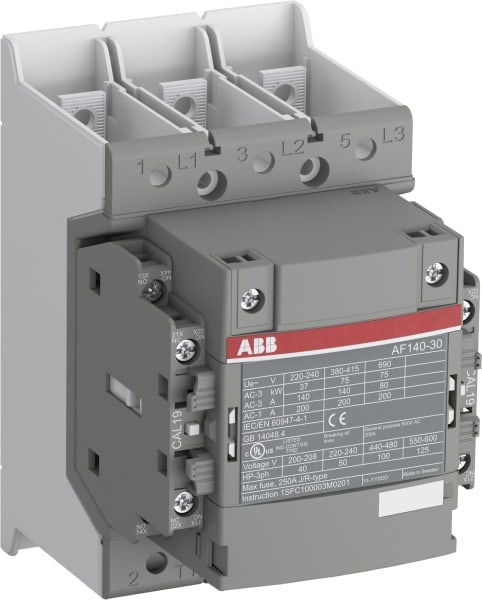 ABB - AF140-30-22B-13 Schütz 75kW, 100-250V 50/60Hz / DC Schienenanschlüsse