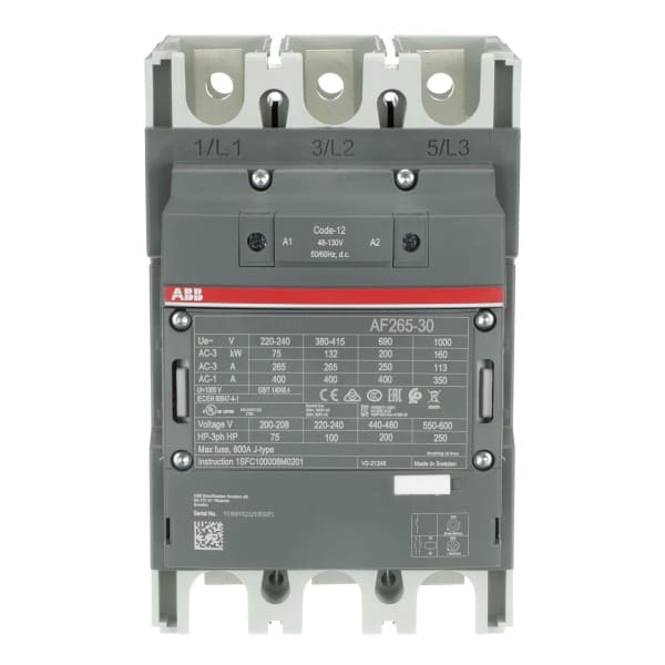 ABB - AF265-30-00-12 Schütz 48-130V 50/60Hz / DC