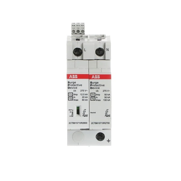 ABB - Kombi-Ableiter T1-T2 12.5kA/Pol TT/TN 1+N Uc 275 V Up 1 3 kV TS