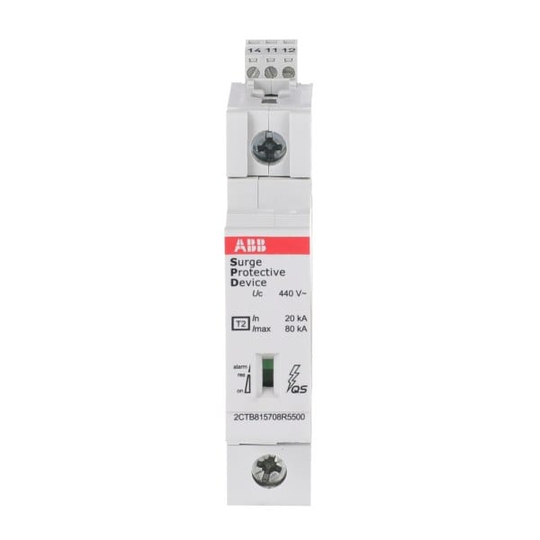 ABB - SPD T2 mit Reserve-Varistor 400/690 V 1-polig Imax 80kAIn 30kAUp 24kVTelesignal