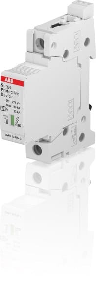ABB - SPD T2 mit Reserve-Varistor 230/400 V 1-polig Imax 80kAIn 30kAUp 18kVTelesignal