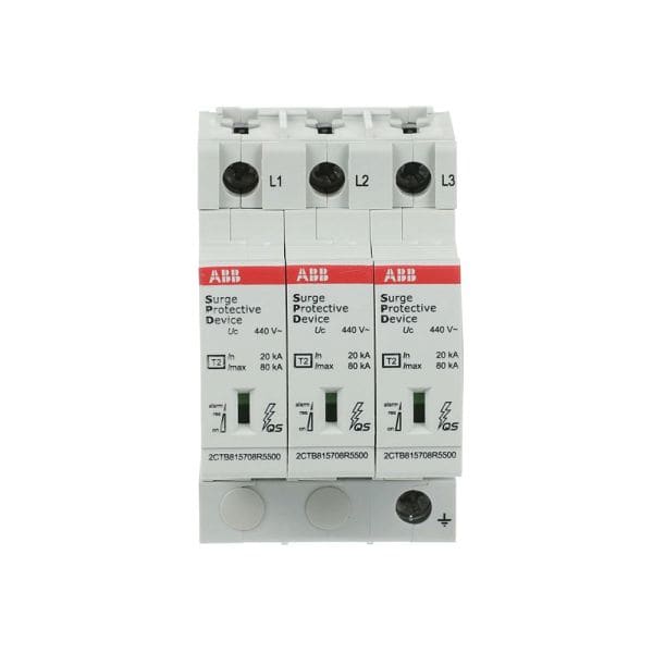 ABB - SPD T2 mit Reserve-Varistor 400/690 V TNC 3P 3P Imax 80kA In 30kA Up 2 4kV