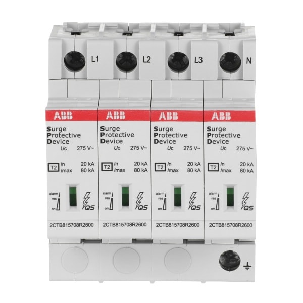 ABB - SPD T2 mit Reserve-Varistor 230/400 V TNS 4P 4P Imax 80kA In 30kA Up 1 8kV