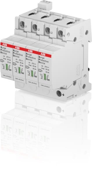 ABB - SPD T2 mit Reserve-Var. 230/400 V TNS 4P 4P Imax 80kA In 30kA Up 1 8kV TS