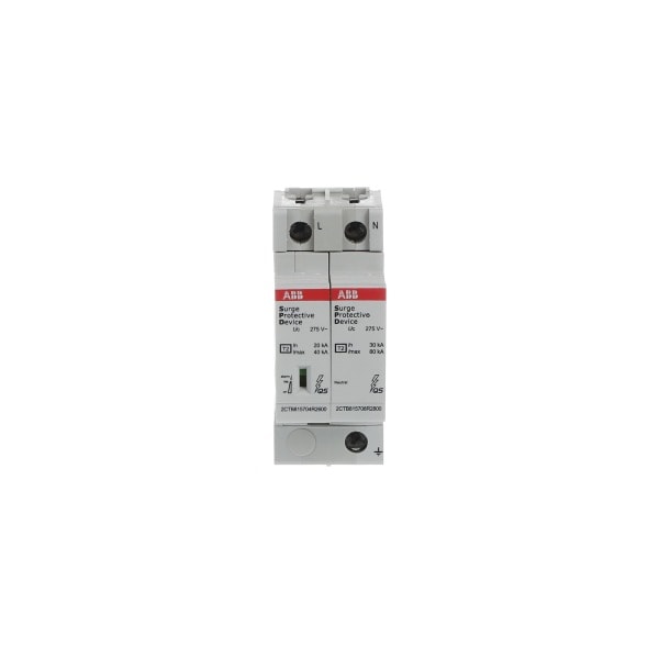 ABB - SPD T2 mit Reserve-Var. 230/400 V TT/TNS 1P 1P+N Imax 40kA In 20kA Up 1 5kV