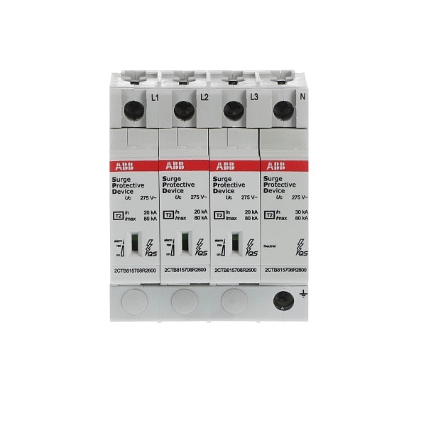 ABB - SPD T2 mit Reserve-Var. 230/400 V TT/TNS 3P 3P+N Imax 80kA In 30kA Up 1 8kV