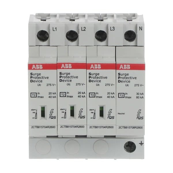 ABB - SPD T2 mit Reserve-Var. 230/400 V TT/TNS 3P 3P+N Imax 40kA In 20kA Up 3 5kV