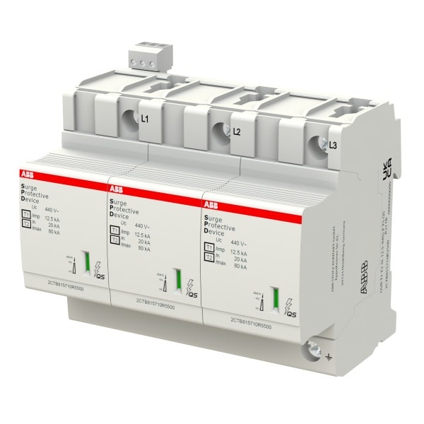 ABB - Kombi-Ableiter T1-T2 12.5kA/Pol TNC 3 Uc 440V Up 1 6 kV TS