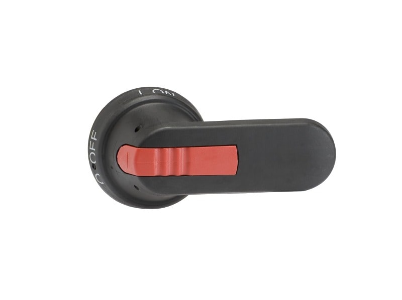 ABB - Pistolengriff schwarz 95 mm Wellen-ø 12 mm IP65 Beschriftung 0 OFF-1 ON