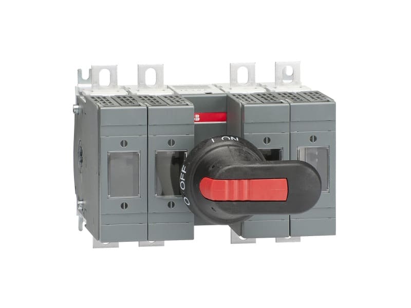 ABB - Sicherungslasttrennschalter 4P 125A m.Griff u.Welle ungesich. Neutrall. rechts
