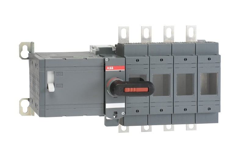 ABB - Lasttrennsch. mit Motor 4P 200A, m.Griff f.manuel.Betrieb Motor (Ue) 220-240 VAC