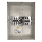 ABB - Sicherheitsschalter Kunststoffgeh. 6P 132kW 400V Griff schwarz IP65 oben/unten