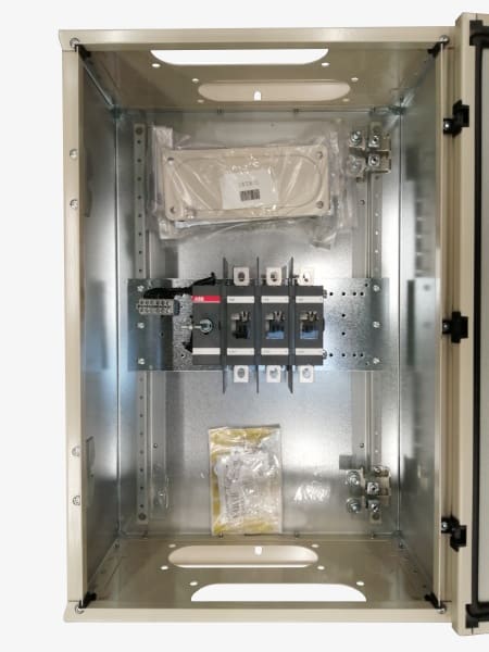 ABB - Sicherheitsschalter Stahlblechgeh. 3P 132kW 400V Griff schwarz IP65 oben/unten