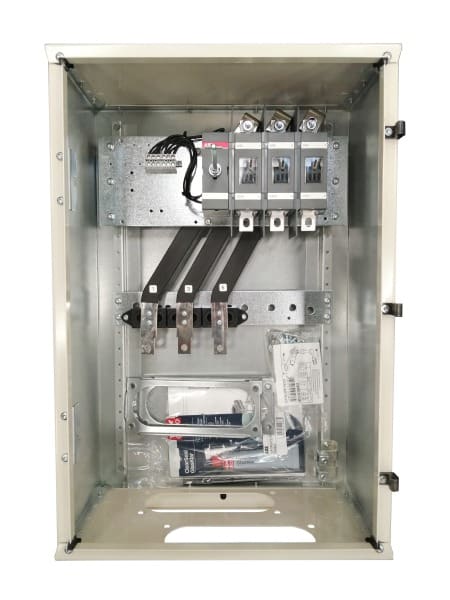 ABB - Sicherheitsschalter Stahlblechgeh. 3P 80kW 400V Griff schwarz IP65 unten