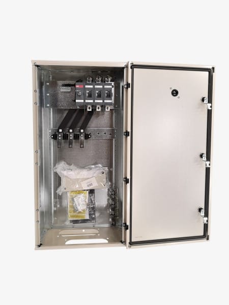 ABB - Sicherheitsschalter Stahlblechgeh. 3P 132kW 400V Griff rot-gelb IP65 unten
