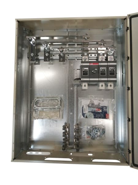 ABB - Sicherheitsschalter Stahlblechgeh. 3P 315kW 400V Griff rot-gelb IP65 unten