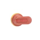 ABB - Pistolengriff rot-gelb 65 mm Wellen-ø 6 mm IP65 Beschriftung I-0/ON-OFF