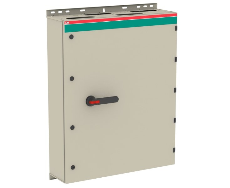 ABB - Sicherheitsschalter Stahlblechgeh. 6P 315kW 400V Griff schwarz IP65 oben/unten