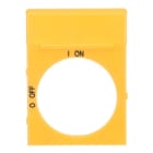 ABB - Blanco-Schild gelb für OH2_ Griffe