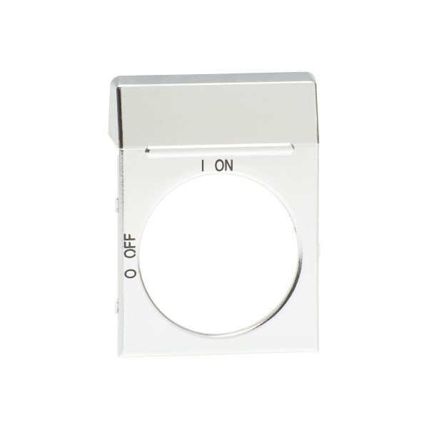 ABB - Blanco-Schild silber für OH2_ Griffe