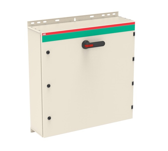 ABB - Sicherheitsschalter Stahlblechgeh. 6P 160kW 400V Griff schwarz IP65 unten