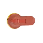 ABB - Pistolengriff rot-gelb 80 mm Wellen-ø 6 mm IP65 Beschriftung I-0/ON-OFF