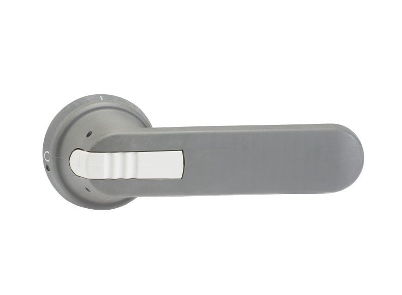 ABB - Pistolengriff grau 175 mm Wellen-ø 12 mm IP65 Beschriftung 0 OFF-1 ON