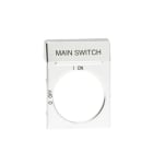 ABB - Textschild silber für OH2_ Griffe Aufdruck Main Switch