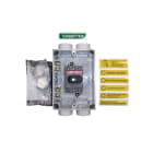 ABB - Sicherheitsschalter Kunststoffgeh. 3P 7,5kW 400V Griff schwarz IP65 oben/unten