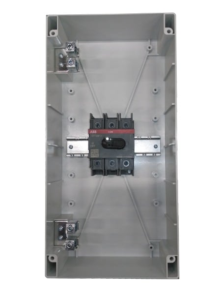 ABB - OTP125B3M Lasttrennschalter im Gehäuse 3-polig 125A 690V m. schwarzem Griff