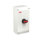 ABB - EMV-Sicherheitsschalter Kunststoffgeh. 6P 22kW 400V Griff schwarz IP65 oben/unt
