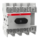 ABB - Lasttrennschalter 4-polig 125 A, mit schwarzem Knebelgriff DIN-Schienenmontage