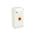 ABB - Sicherheitsschalter Kunststoffgeh. 3P 45kW 400V Griff rot-gelb IP65 oben/unten